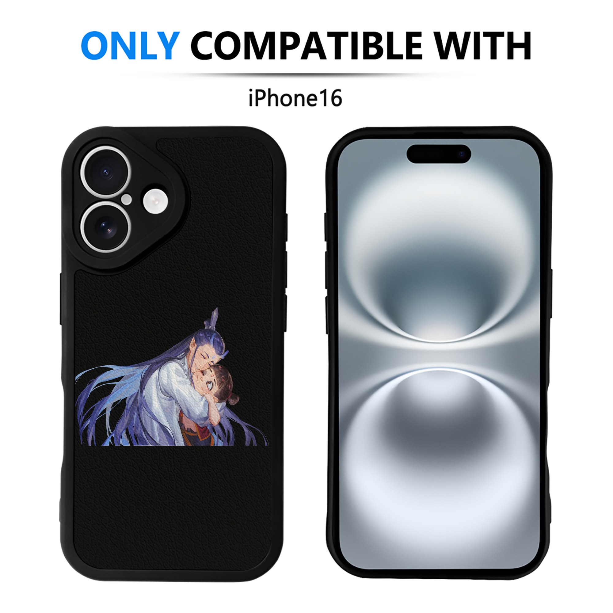 （画像用） Ne Zha 2 ナタ 魔童の大暴れ 【iPhone 16シリーズ対応】シリコンスマホケース（レザー調） 材質：シリコン